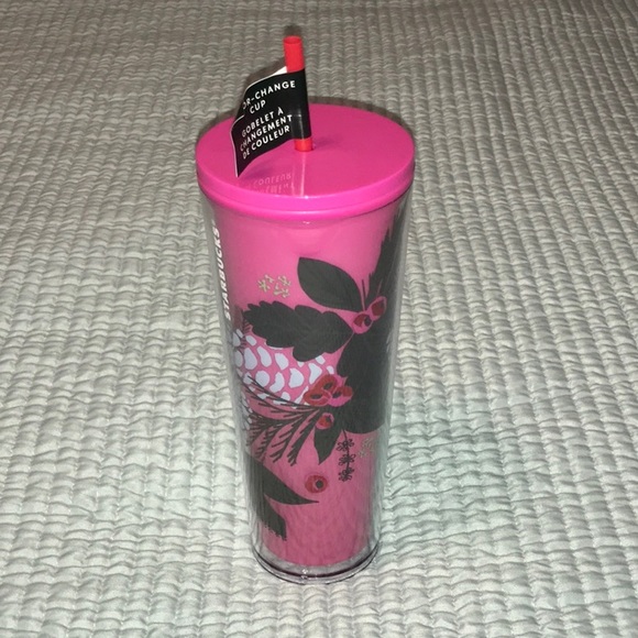 Starbucks Bright Pink Color-Change Pinecone Holiday 2021 Tumbler Cup 24o… - Picture 2 of 4